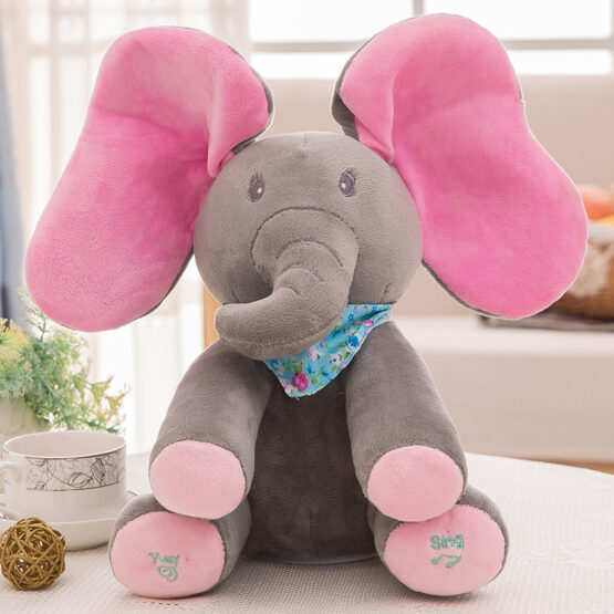 Jucarie interactiva Elefant Cucu Bau Peek a Boo - HAM BEBE
