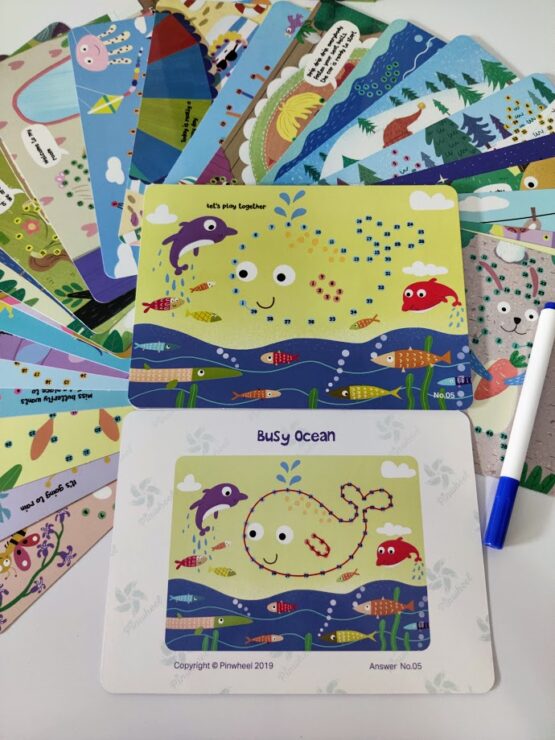 Joc Scrie si Sterge Desen pe puncte Dotty Dots Pinwheel - HAM BEBE