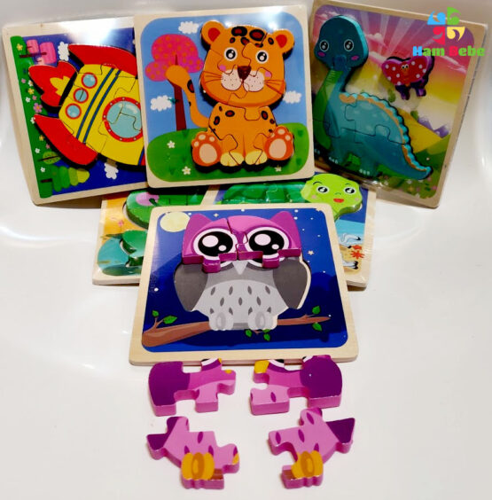 Puzzle din lemn 3D Incepatori Ileana - HAM BEBE