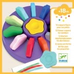 Creioane cerate bebe Djeco set 12 culori - HAM BEBE
