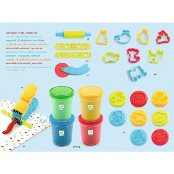 Set plastilina djeco atelierul de plastilina8 - HAM BEBE
