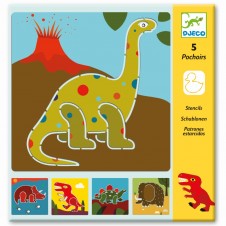 Set sabloane desen copii djeco dinozauri1 - HAM BEBE