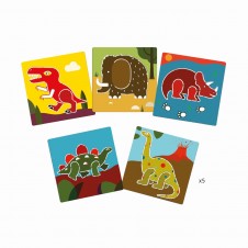 Set sabloane desen copii djeco dinozauri2 - HAM BEBE
