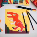 Set sabloane desen copii djeco dinozauri7 - HAM BEBE