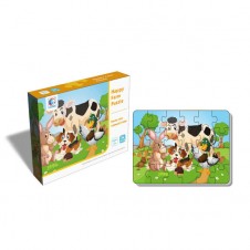 Puzzle carton Ferma Happy Farm 24 piese - HAM BEBE
