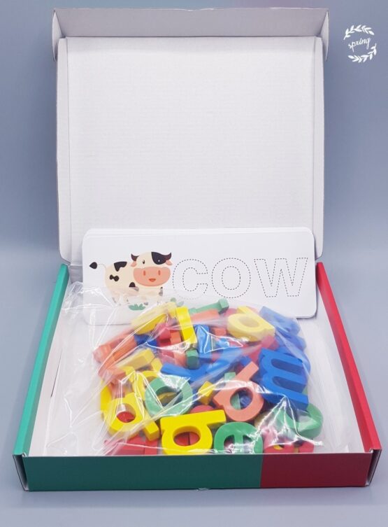 Joc lemn cu litere formam cuvinte spelling game vivi wood21-Jucarii din Lemn si Montessori