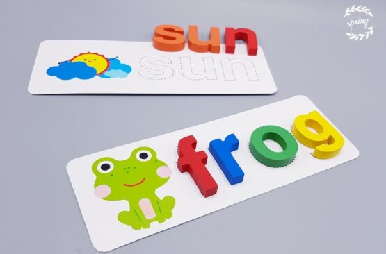 Joc lemn cu litere formam cuvinte spelling game vivi wood9-Jucarii din Lemn si Montessori