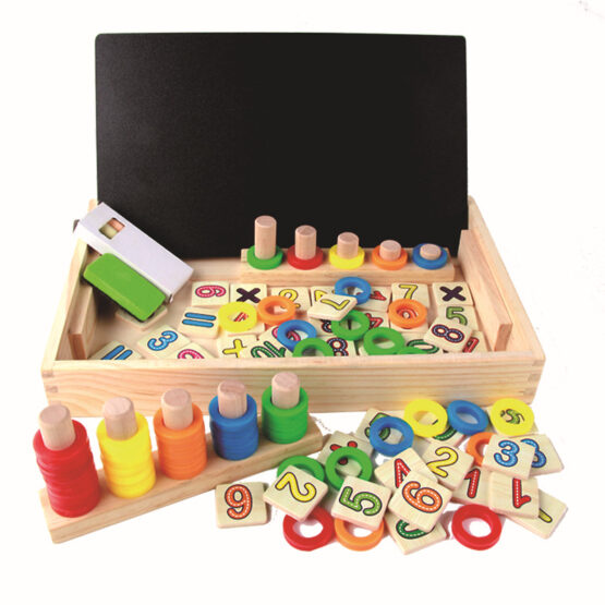 Joc lemn educativ matematic donut numbers6-Jucarii din Lemn si Montessori