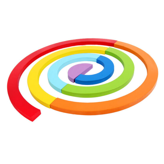 Puzzle lemn curcubeu rainbow joc dublu5-Jucarii din Lemn si Montessori