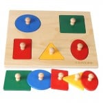Puzzle montessori forme cu maner dreptunghiular1-Jucarii din Lemn si Montessori