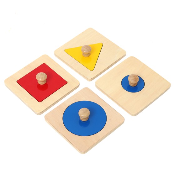 set 4 puzzle montessori forme cerc patrat1