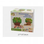 Copac cu fruite joc lemn multifunctional cu pista cu masinute4-Jucarii din Lemn si Montessori
