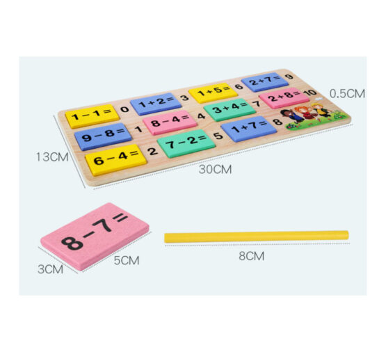 Joc lemn matematica domino artimetica operatiuni betisoare6-Jucarii din Lemn si Montessori