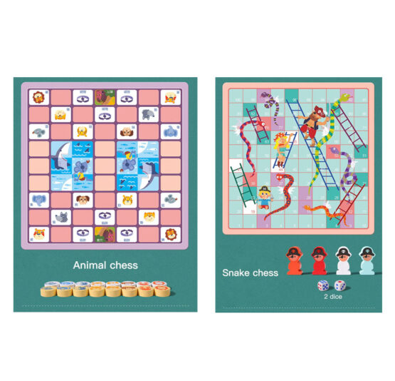 Joc chinezesc de dame si Ludo Chess board 7 in 1 - HAM BEBE