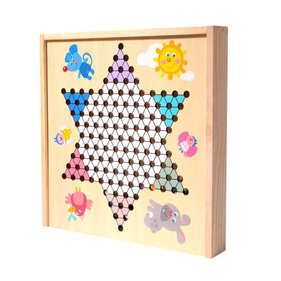 Joc chinezesc de dame si Ludo Chess board 7 in 1 - HAM BEBE