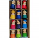 Set 12 spiridusi rainbow waldorf montessori figurine5-Jucarii din Lemn si Montessori