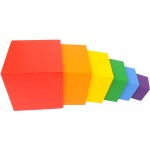 Set 6 cuburi rainbow stivuire cutii lemn2-Jucarii din Lemn si Montessori