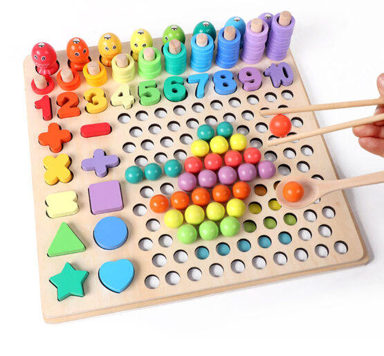 Joc lemn matematica dexteritate logarithmic 5 in 1 7-Jucarii din Lemn si Montessori