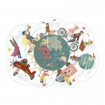 Puzzle copii harta lumii around my planet londji5-Puzzle Copii
