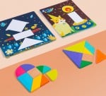 Joc Tangram cu Planse Geometric Blocks Art Play Think - HAM BEBE