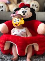 Fotoliu cu suport pentru bebelusi Mickey si Minnie figurina - HAM BEBE