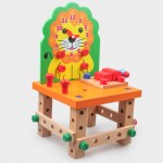 Banc de lucru copii scaunel cu set constructii creative leul moondog3-Bancuri de scule