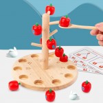 Joc Montessori Matematica si dexteritate Copac cu mere Apple Tree