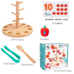 Joc montessori matematica si dexteritate apple tree12-Jucarii din Lemn si Montessori