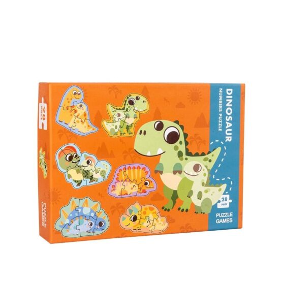 Primul meu puzzle 6-in-a-box - puzzle piese mari numerotate - HAM BEBE