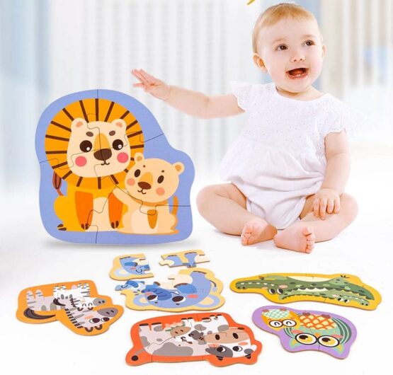 Primul meu puzzle 6-in-a-box - puzzle piese mari numerotate - HAM BEBE