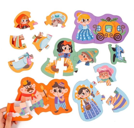 Primul meu puzzle 6-in-a-box - puzzle piese mari numerotate - HAM BEBE