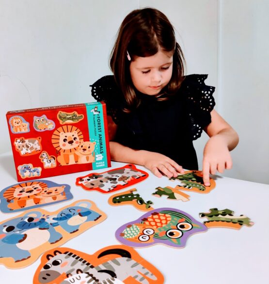 Primul meu puzzle 6-in-a-box - puzzle piese mari numerotate - HAM BEBE