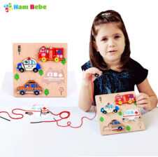 Puzzle lemn 3d 2 in 1 snuruit1-Jucarii Dexteritate