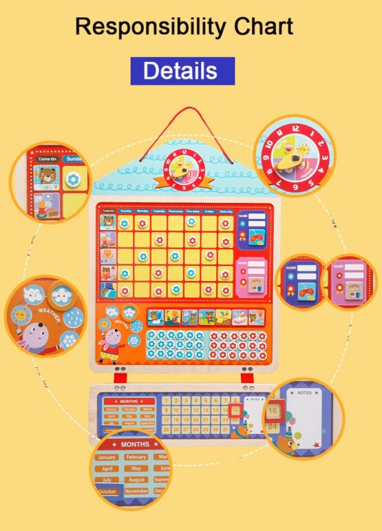 Tabla cu recompense pentru copii model mare responsability chart9 - HAM BEBE