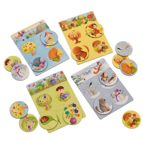 Joc educativ de asocieri loto anotimpuri djeco3 - HAM BEBE