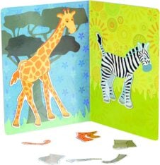 Puzzle magnetic cu animale Carticica Egmont