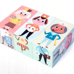 Set cuburi puzzle meserii cubes en bois3-Jucarii din Lemn si Montessori