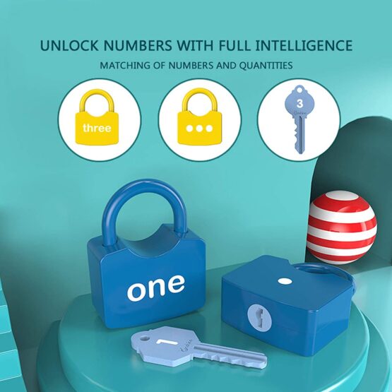 Joc Incuietori - Asocieri litere si cifre Lacate si chei Onshine Locks - HAM BEBE