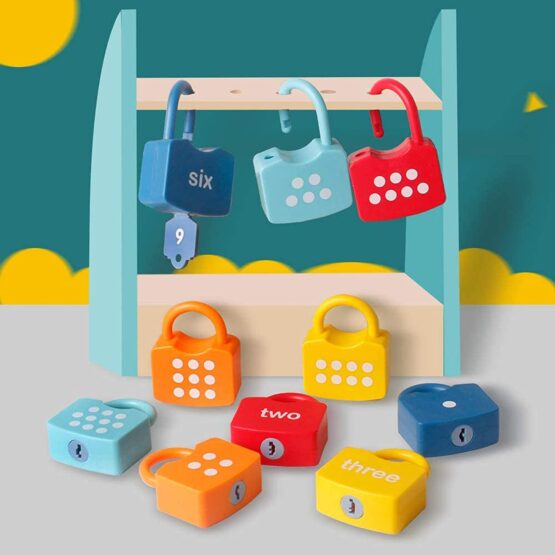 Joc Incuietori - Asocieri litere si cifre Lacate si chei Onshine Locks - HAM BEBE