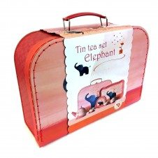 Set ceai in valiza egmont toy elefantul roz2-Bucatarii de Jucarie