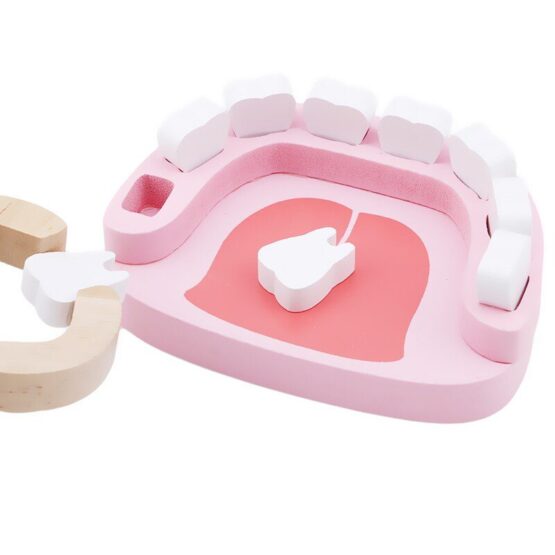 Set dentist joc lemn 24 piese3-Jucarii doctor copii