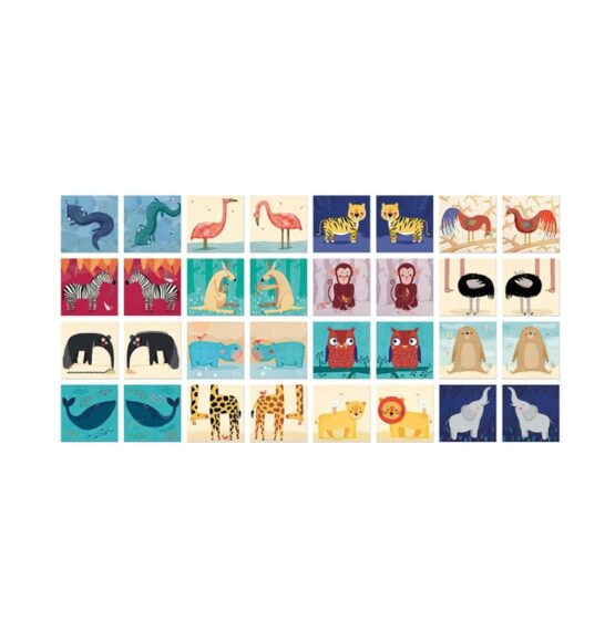 Joc de memorie londji animale salbatice2-Jocuri educationale
