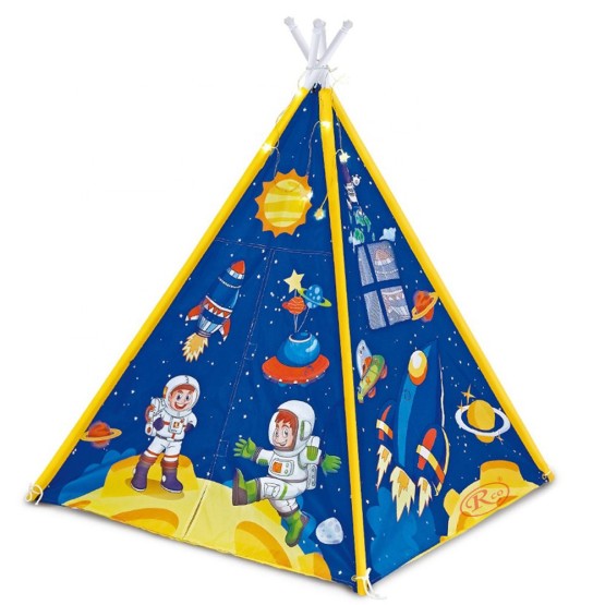 cort cu lumini led cort teepee indian cosmos space tent3