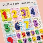 Mega puzzle lemn 3d cu cifre invatam sa numaram digital early education2-Jucarii din Lemn si Montessori