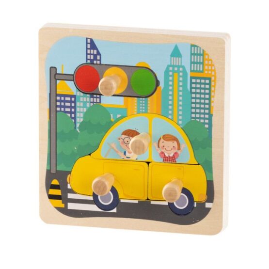 Mini puzzle lemn cu maner incastru ilustrat17-Jucarii din Lemn si Montessori