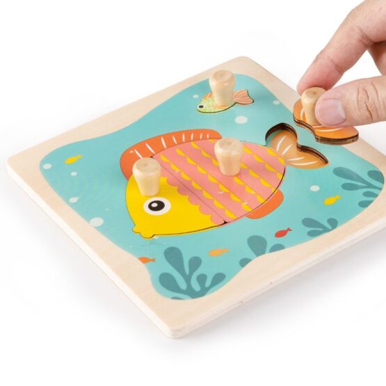 Mini puzzle lemn cu maner incastru ilustrat3-Jucarii din Lemn si Montessori