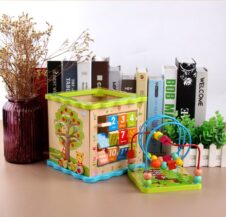 Cub educativ multifunctional treasure chest 5 2-Centre activitati