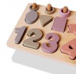 Joc lemn logarithmic cifre si forme pastel4-Jucarii din Lemn si Montessori
