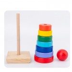 Joc lemn turnulet rainbow smart squirrel wooden stacker4-Jucarii din Lemn si Montessori