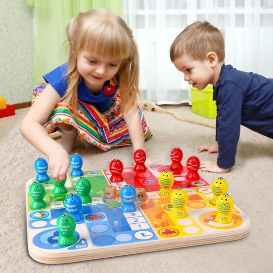 Joc societate 2 in 1 nu te supara frate si pescuit magnetic diad desktop2-Jucarii din Lemn si Montessori